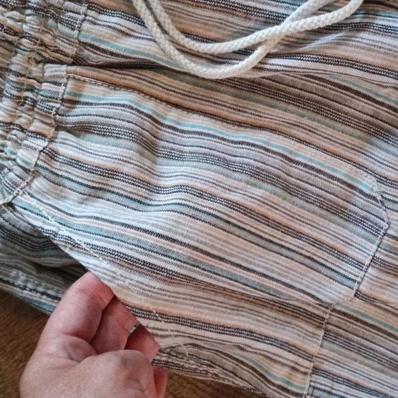 Kate Park striped drawstring Beach pants💙 - Picture 4 of 9